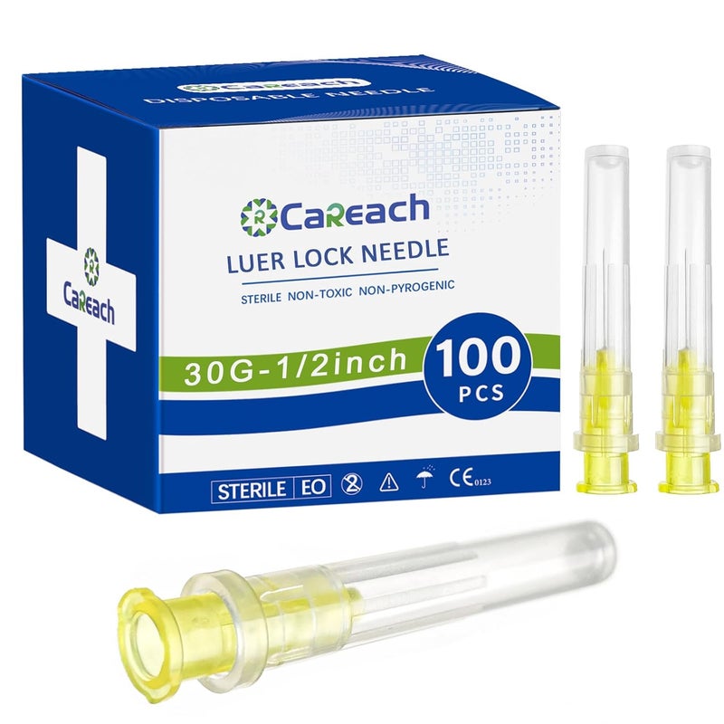 Careach 100pcs 30 Gauge 1/2 inch Needle for Industrial Lab Accessories, Measuring and Refilling Inks - Image 1